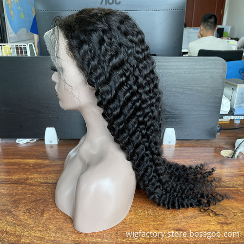 2021 Wholesale Preplucked 13*6 hd lace frontal wig, glueless natura hd lace wigs, hd deep wave frontal wig